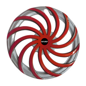 INFURIX Wheel Cover/Snake, Wheel Cover 14 Inch Cars (Size for All 14 Inch) (Color: Silver/Red) (Set of 4 Pcs)