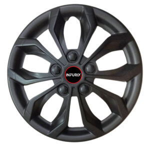Vision (Vi01) Matt/Black Wheel Cover/Cap for All 15 Inch Cars (Size 15 Inch) (Set of 4 Pcs) (Press Fitting)